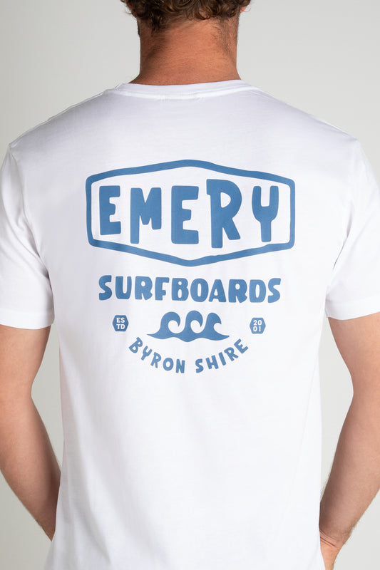 BYRON SHIRE TEE / WHITE