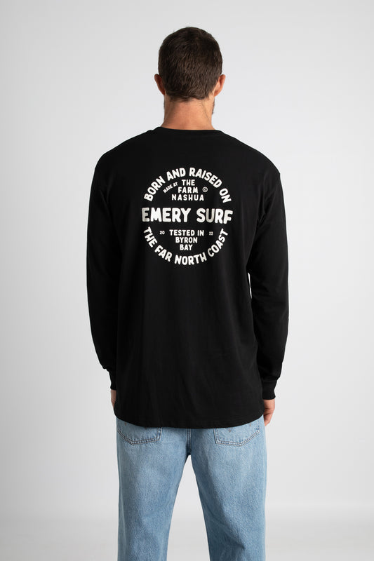 NASHUA LONG SLEEVE TEE / BLACK