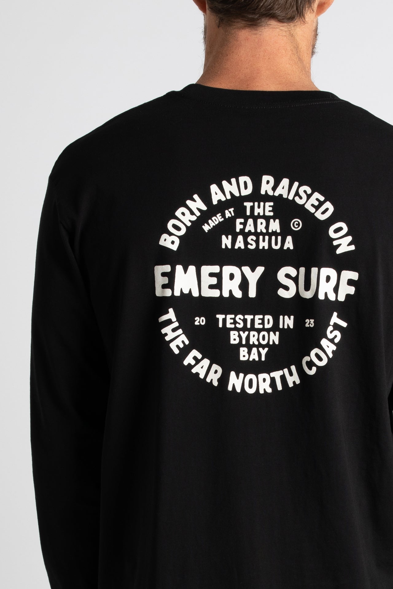 NASHUA LONG SLEEVE TEE / BLACK