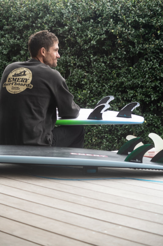 SHAPED CREW / FADED BLACK