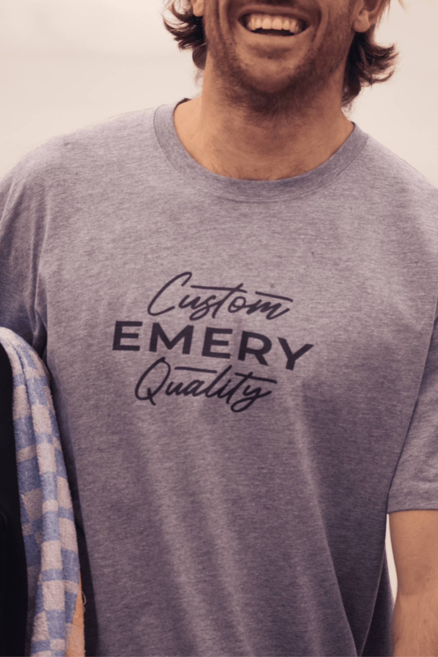 CORE SCRIPT TEE / GREY MARLE