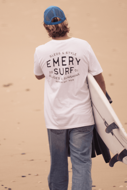 SLEDS & STYLE TEE / WHITE