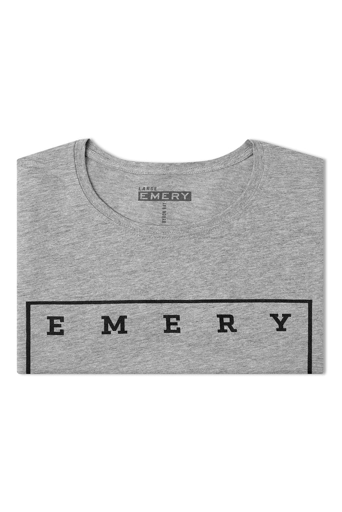 SURF CO BAND CUT TEE / GREY MARLE - BACK IN STOCK