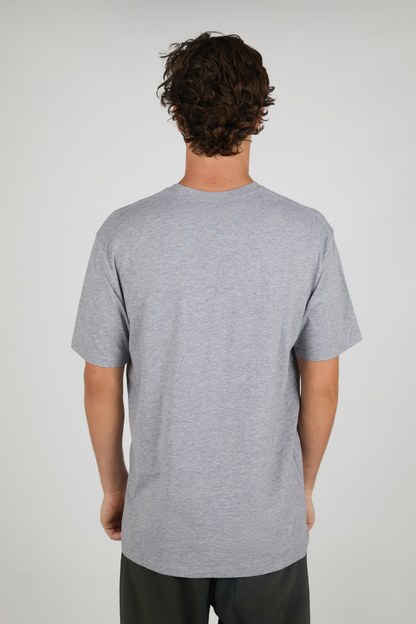 CORE SCRIPT TEE / GREY MARLE